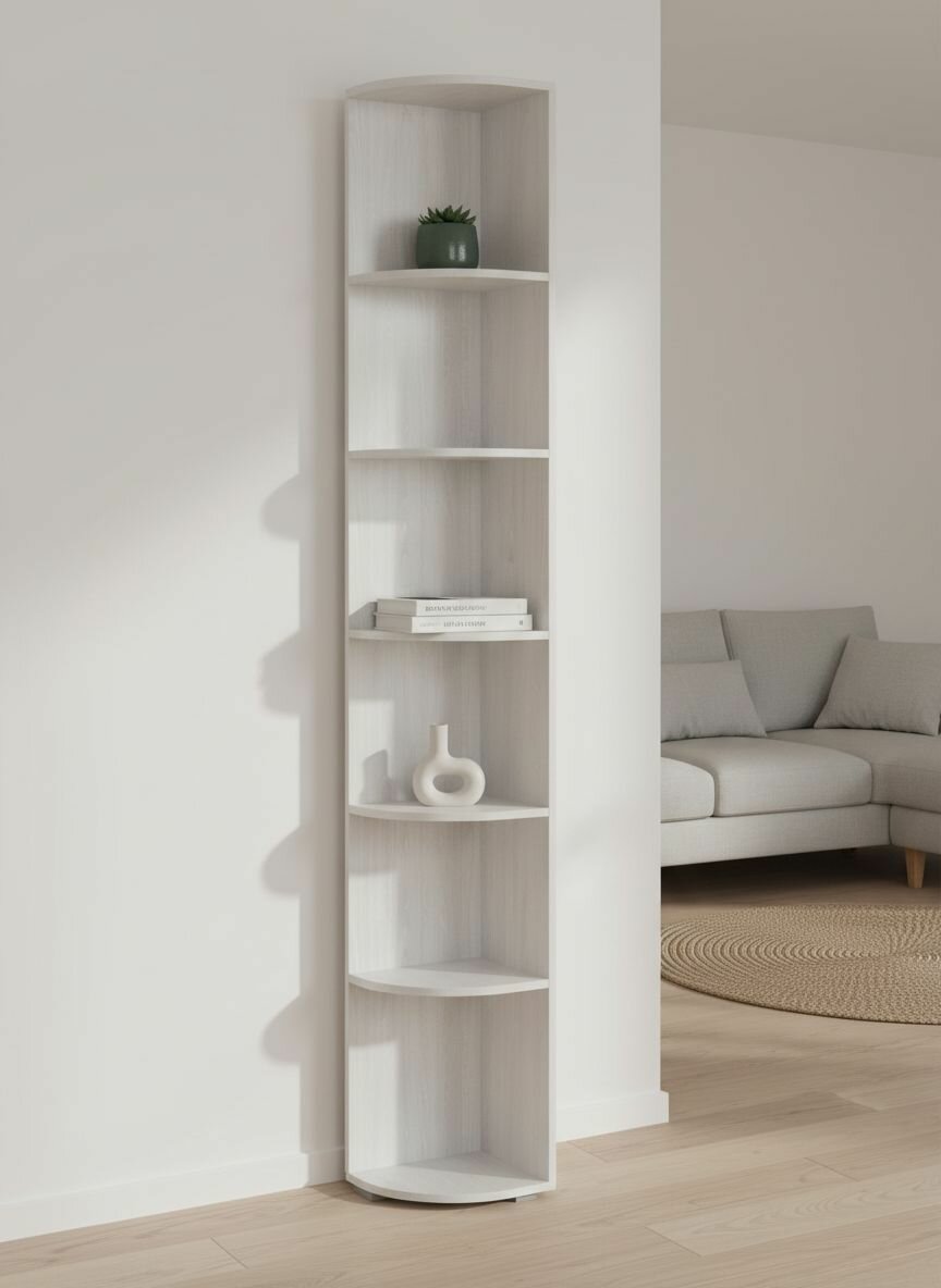 ARNIKA Стеллаж угловой для хранения ясень