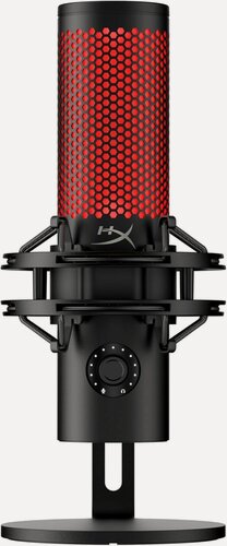 Изображение товара Микрофон HyperX QuadCast 2 (872V1AA), конденсаторный, кардиоидный, стереозапись, USB Type-C, jack 3.5 мм, черный