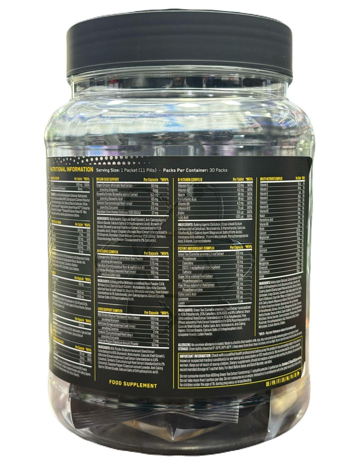 Applied Nutrition Black Stak 30 Packs, капсулы, 1 упаковка, без вкуса — фото 1