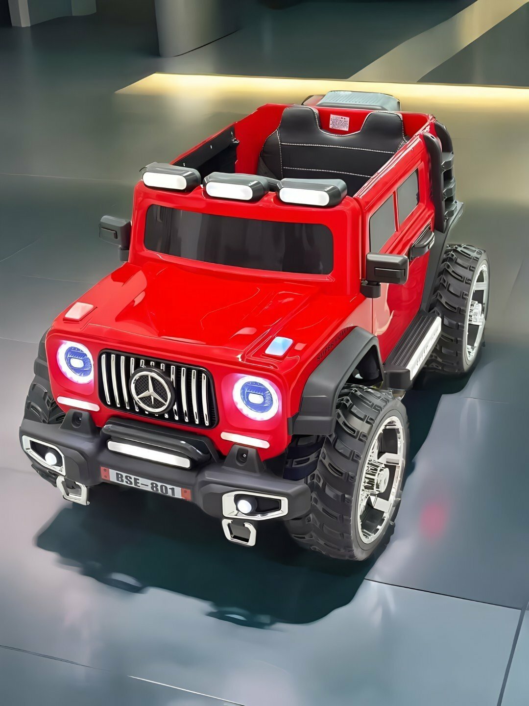 Детский электромобиль, с радиоуправляемым пультом BIGG, до 75 кг - Алый