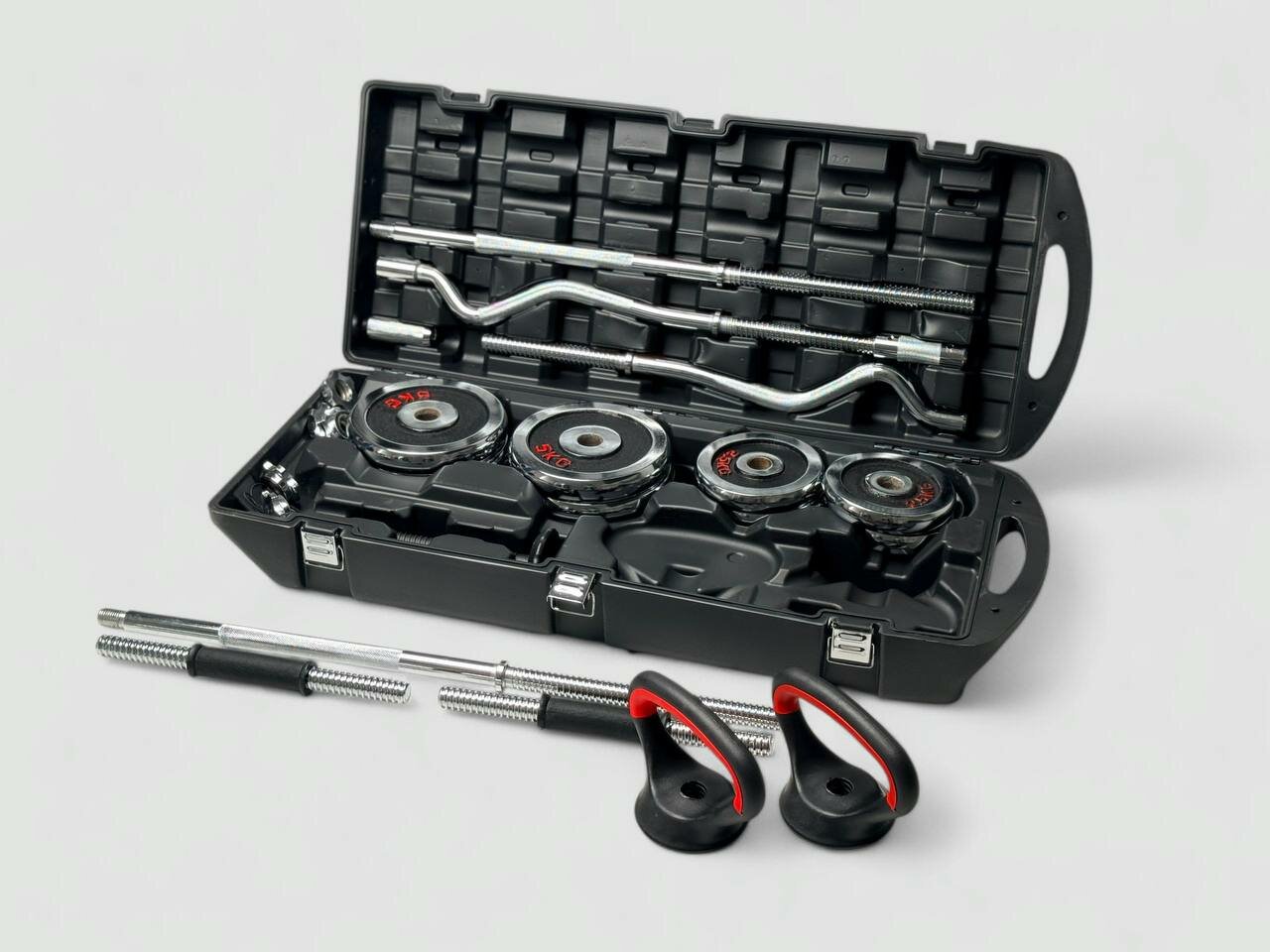 Гантел набор в чемодане 55 кг