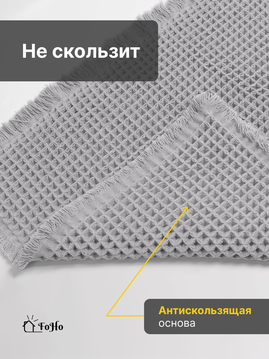Коврик для ванной FoHo, противоскользящий, влаговпитывающий, 50x80 см — фото 1