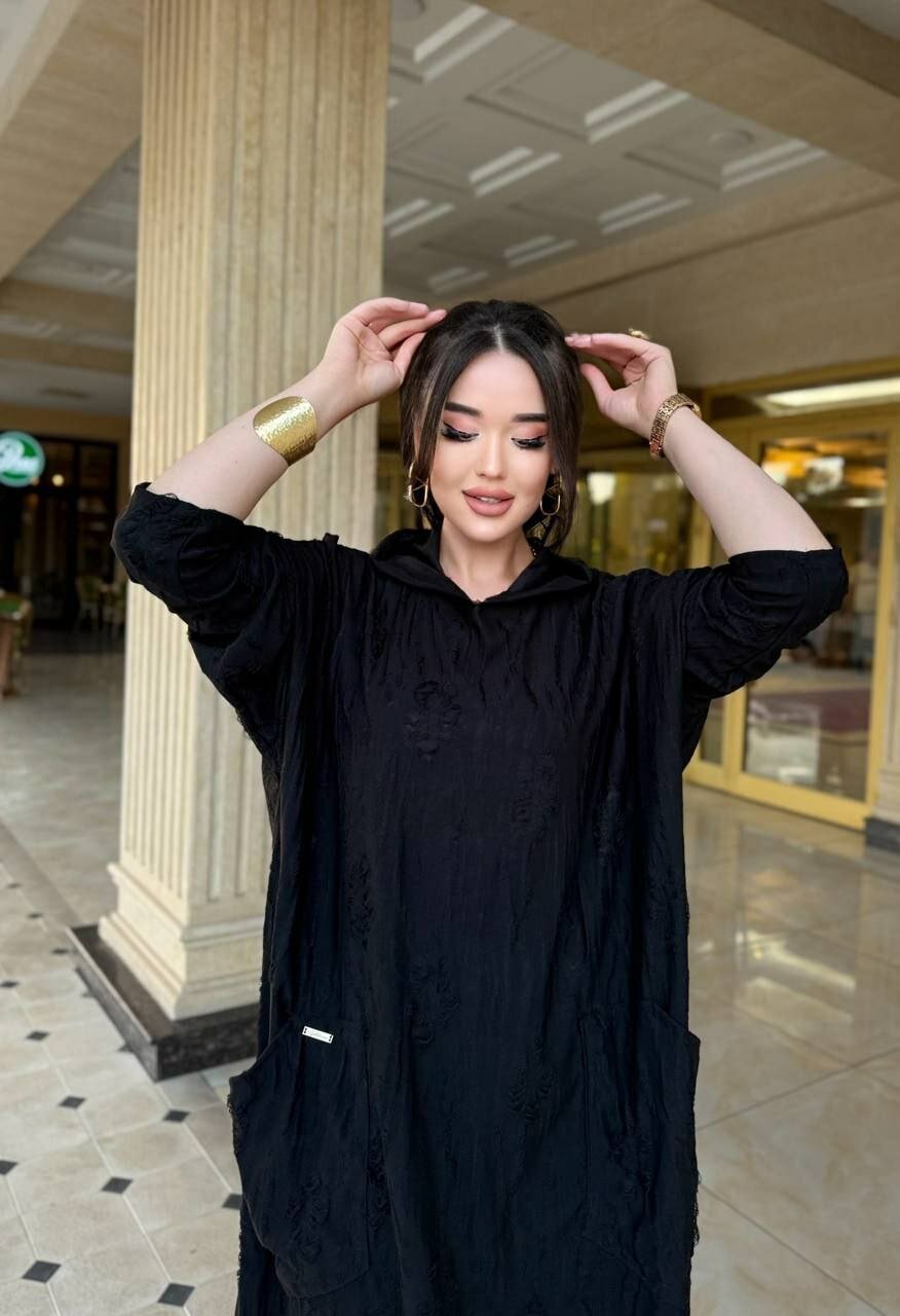 Платье платья намазник с капишоном