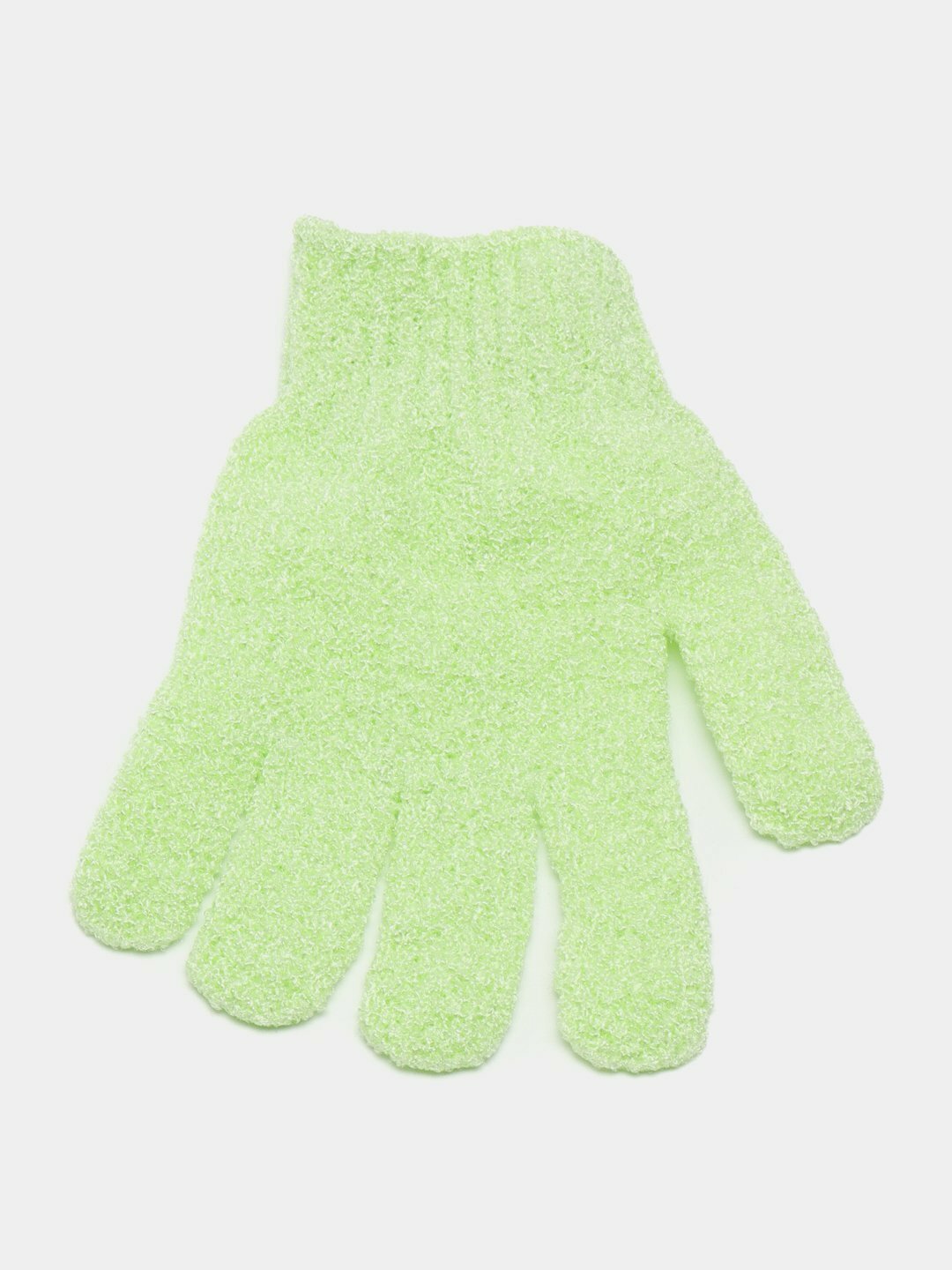 Мочалка-перчатка для душа, для тела и лица, 2 шт - Зеленый — фото 1