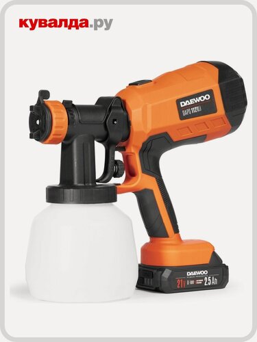 Изображение товара Краскопульт аккумуляторный DAEWOO DAPS 1121 Li SET 21V, 2,5Ah, Li-ion