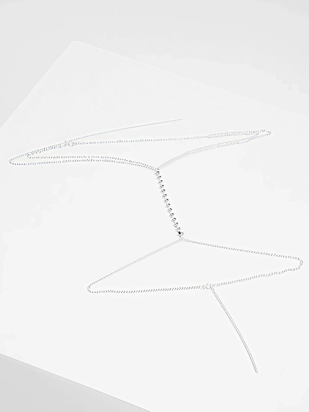 Цепь на тело, 1 шт., серебристый — фото 1