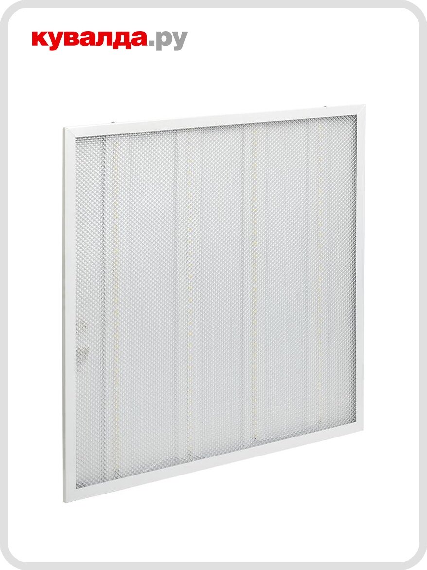 Потолочная светодиодная панель IEK ДВО 6561-Р 4000К 36Вт Призма