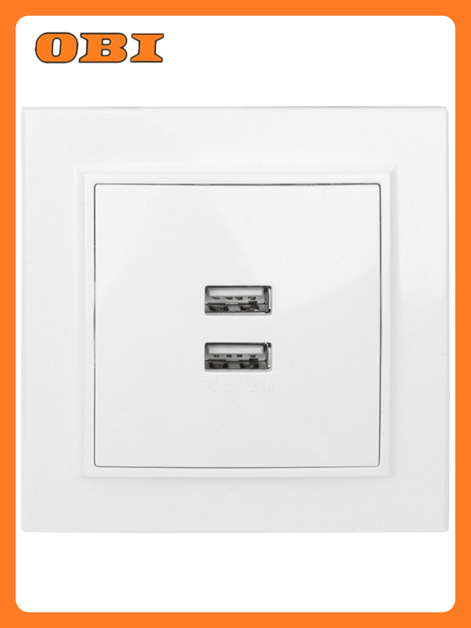 Минск Розетка USB 2-местная СП 21А белая EKF