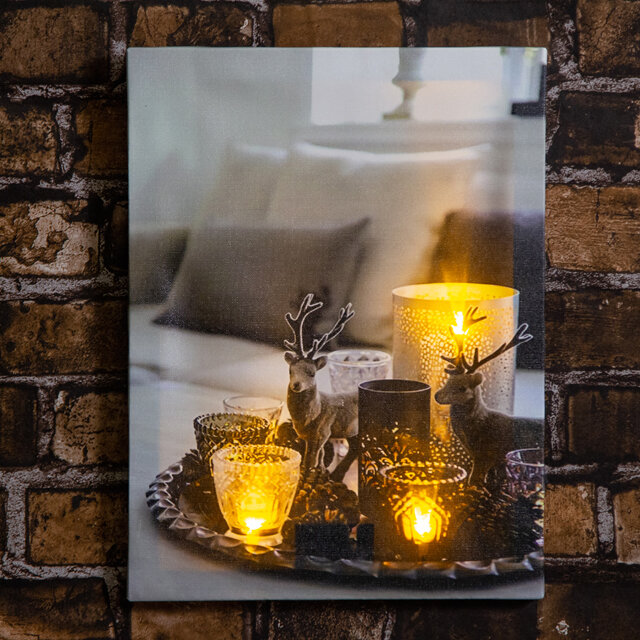 Светодиодная картина Скандинавское Утро 30*40 см на батарейках, Peha, AP-10670