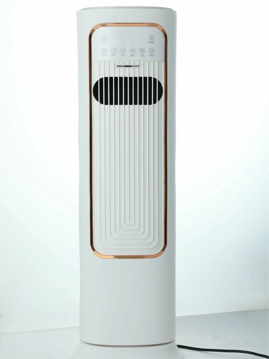 Электрообогреватель зимой согревает, летом охлаждает, быстрый нагрев и режим вентилятора - Белый