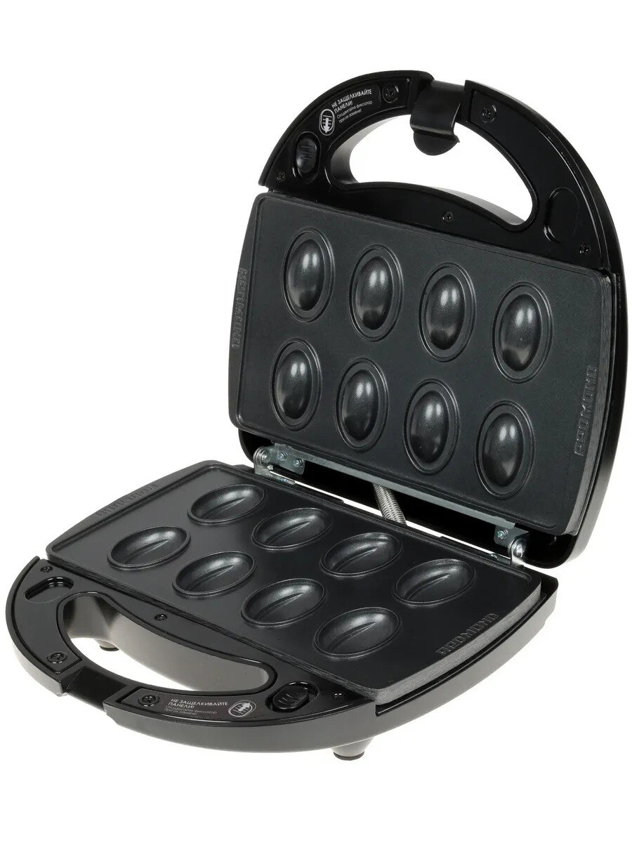 Мультипекарь Redmond RMB-M612/1, 700 Вт, панель Орешки в комплекте, черный — фото 1