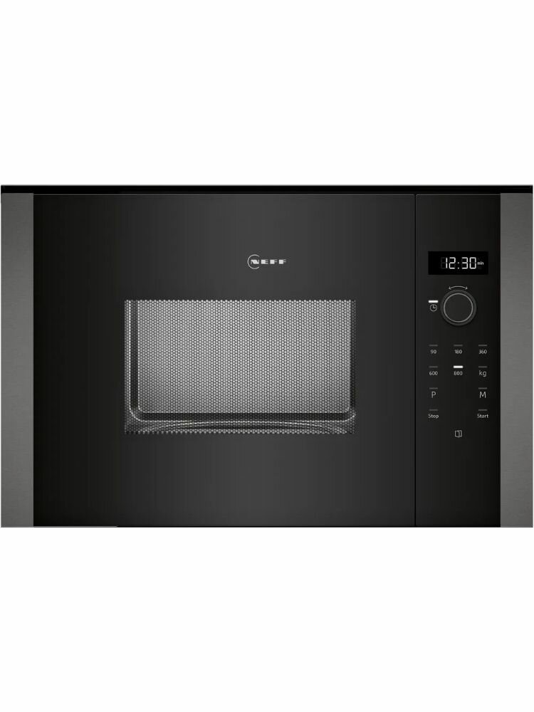 Микроволновая печь встраиваемая Neff HLAWD23G0, нержавеющая сталь/черный