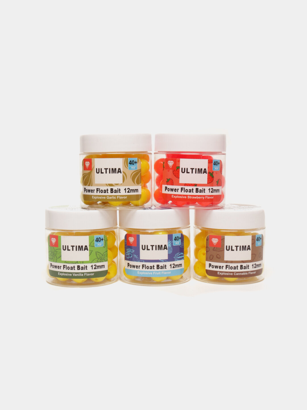 Бойлы силиконовые с натуральными вкусами от компании ULTIMA - 12 мм, Клубника