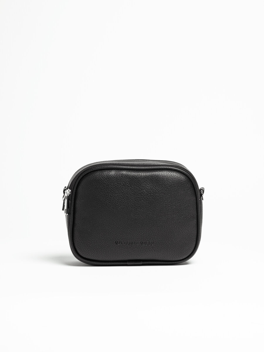 Сумка кросс-боди Vittoria Vicci, фактура зернистая, черный — фото 1