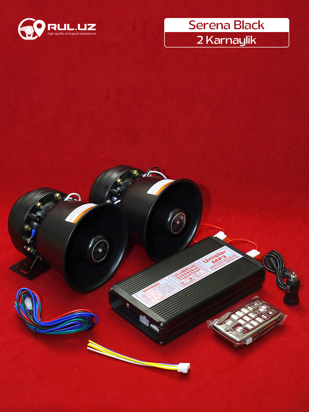 Serena Black — мощная автомобильная сирена с 2 динамиками