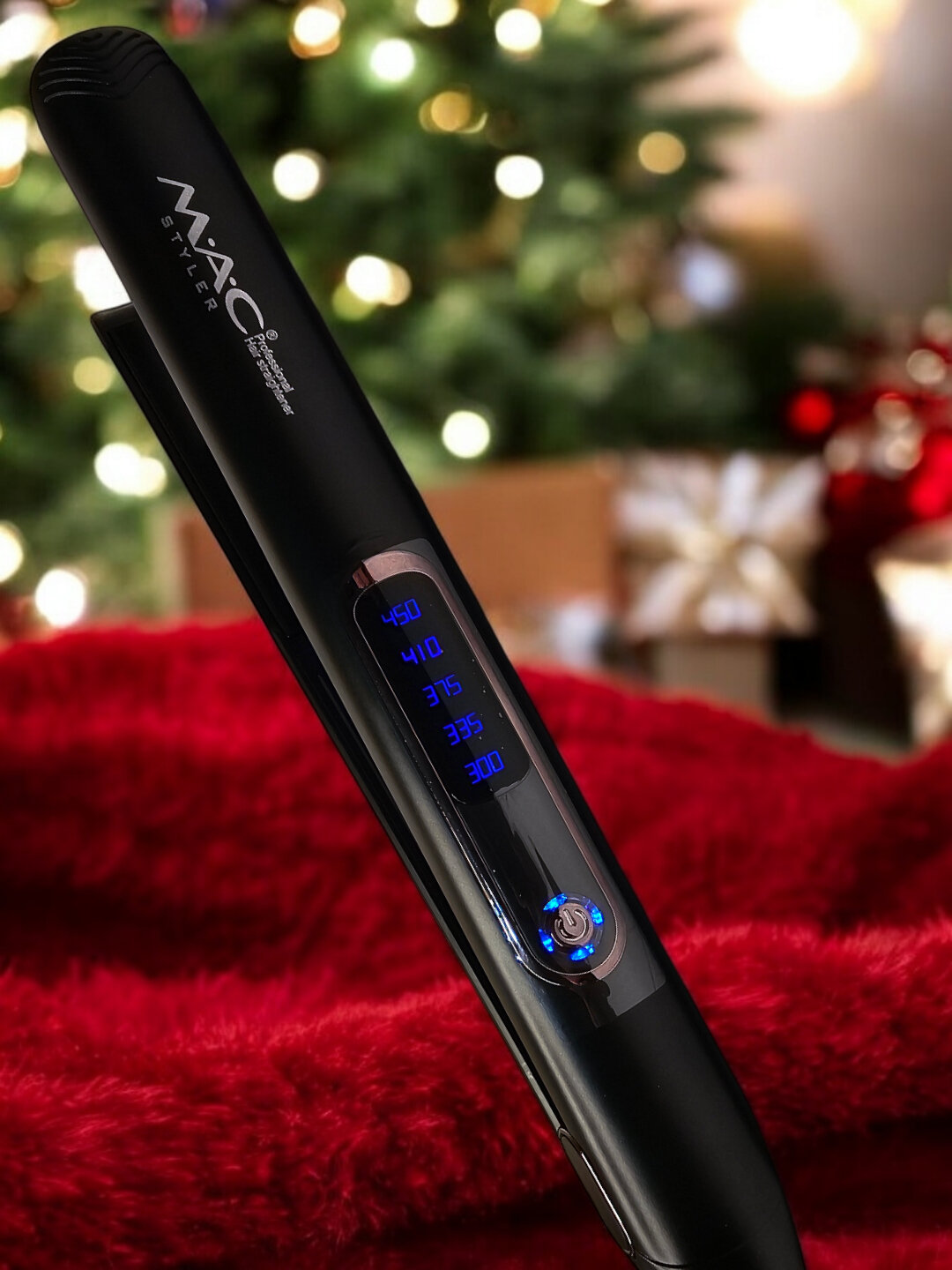 MAC профессиональный утюжок, для выпрямления волос, стайлер - плойка MC-3082, красный