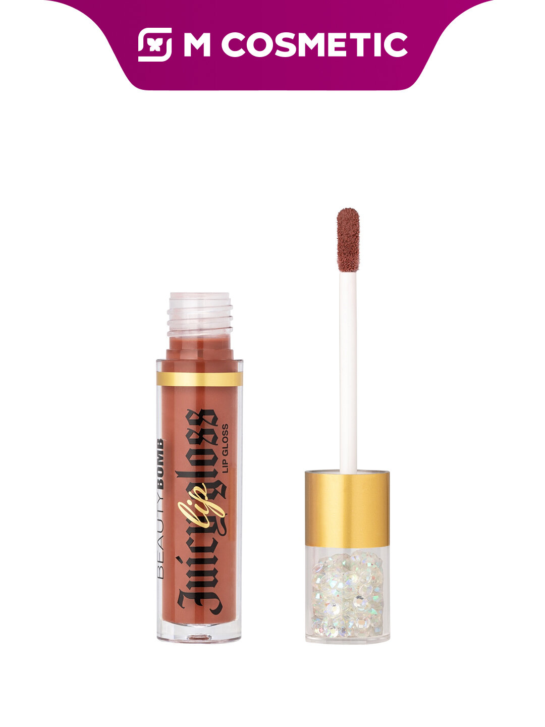 Блеск для губ BEAUTY BOMB Juicy Lip Gloss, тон 13, 3,4 мл, придаёт губам насыщенный блеск