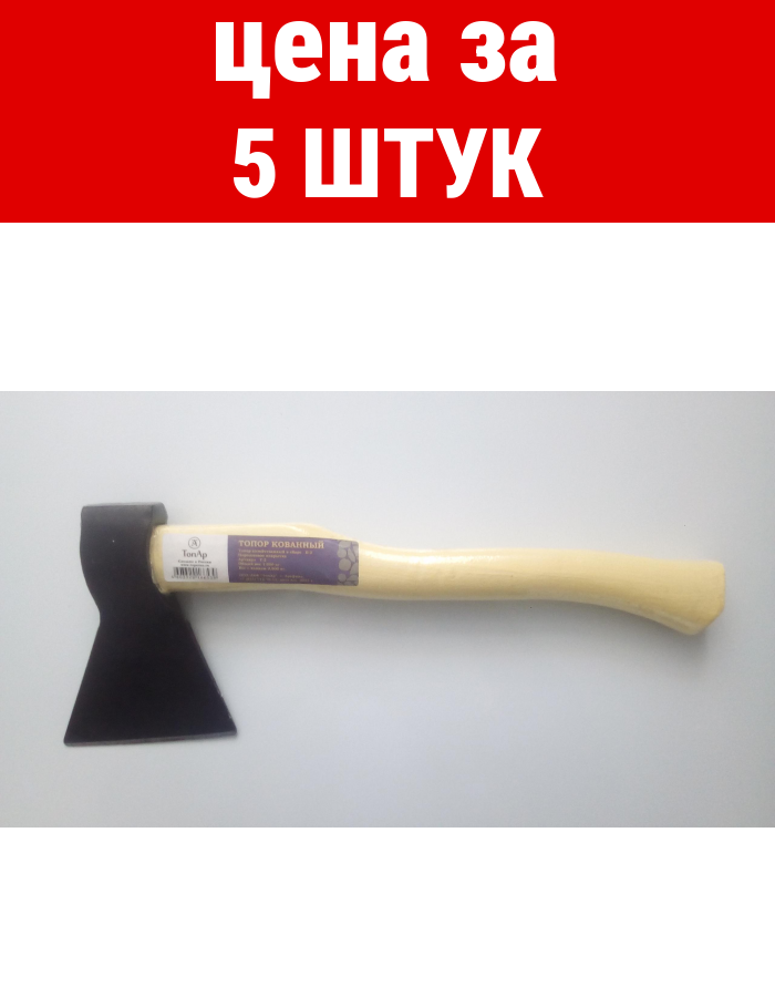 Комплект 5 шт, топор Б-2 ХОЗ В СБ 800ГР КОВ Т-АР