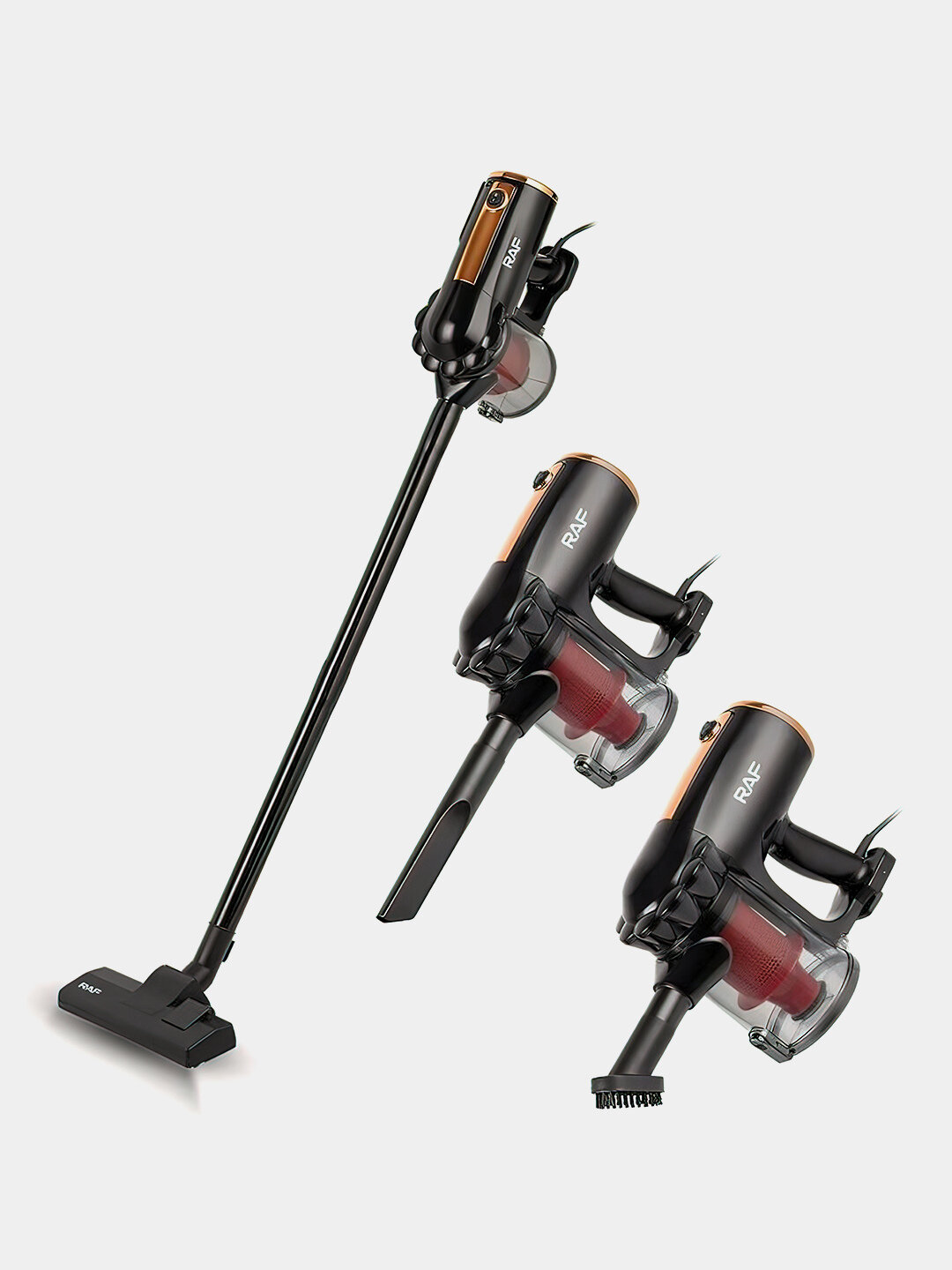 Пылесосы для дома, пылесос RAF 2800 Вт - Багровый — фото 1
