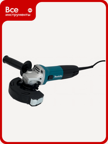 Изображение товара Угловая шлифмашина Makita 125 мм, 720 Вт, 11000 об\мин, плавный пуск, антирестарт, коробка GA5030RX8 (Makita GA5030R+Диск B-45808, 5 шт)