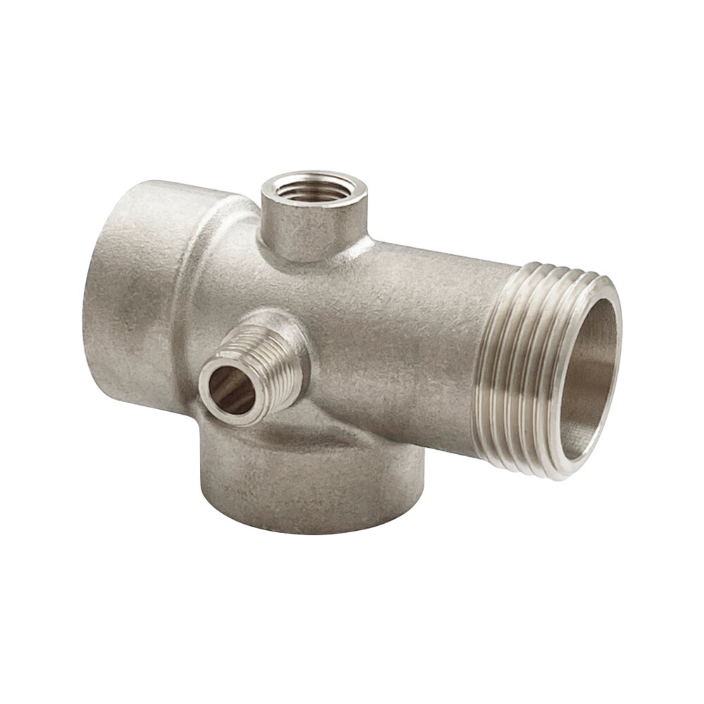 Штуцер никелированный 5-ти выводной VALFEX 1" х 80 мм (25/5) К (VF.600. N.05080)