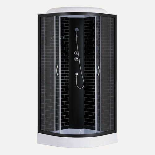 Изображение товара Душевая кабина 100х100 с низким поддоном Loranto Sunway CS-6610-13GB 100