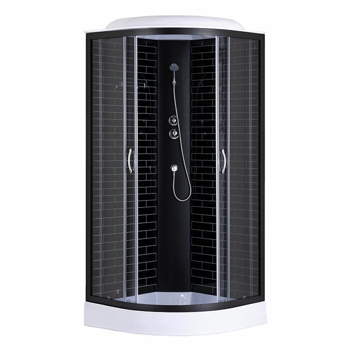 Душевая кабина 80х80 с низким поддоном Loranto Sunway CS-6680-13GB 80