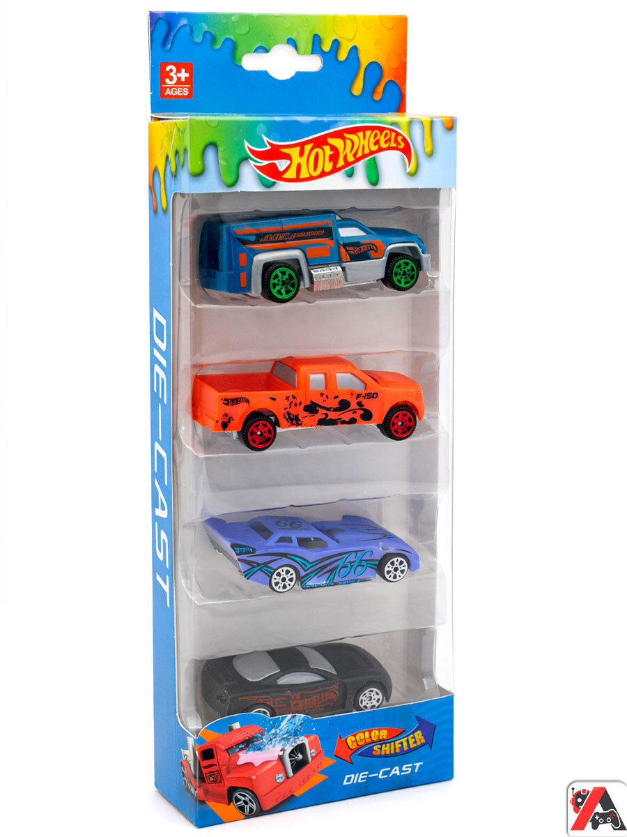 Набор машинок Hot Wheels 4в1 Color Shifters