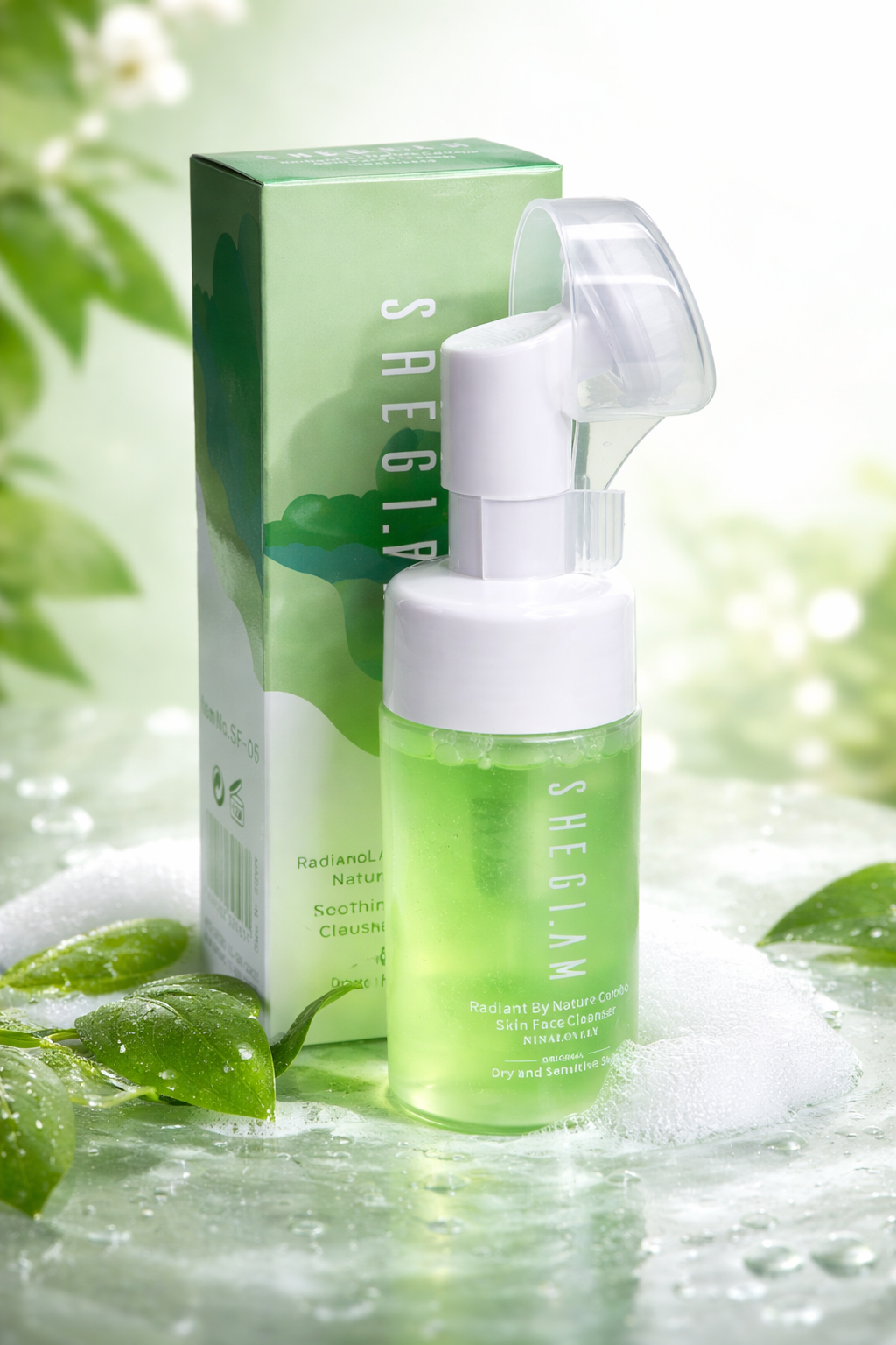 Очищающая, умывающая и увлажняющая пенка для лица Sheglam, 100 мл