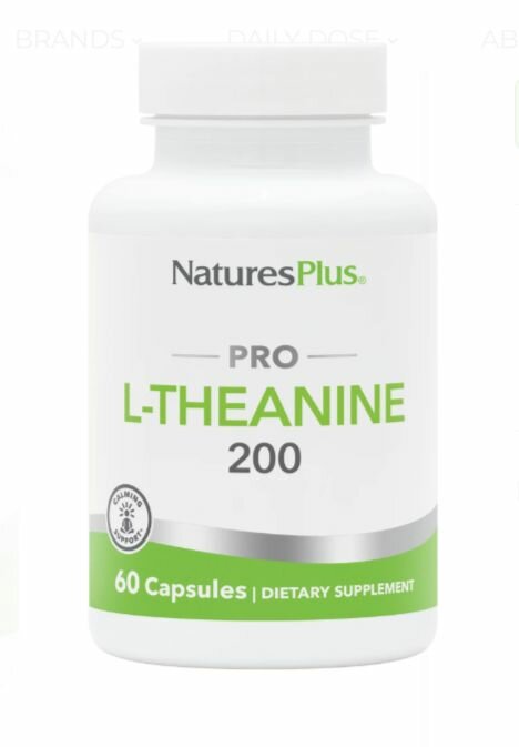 NaturesPlus PRO L-Theanine 200 мг. 60 капсул