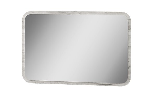 Зеркало настенное MLK Лагуна Дуб Серый; Белый Размеры: Высота 600мм Глубина 20мм Ширина 900мм