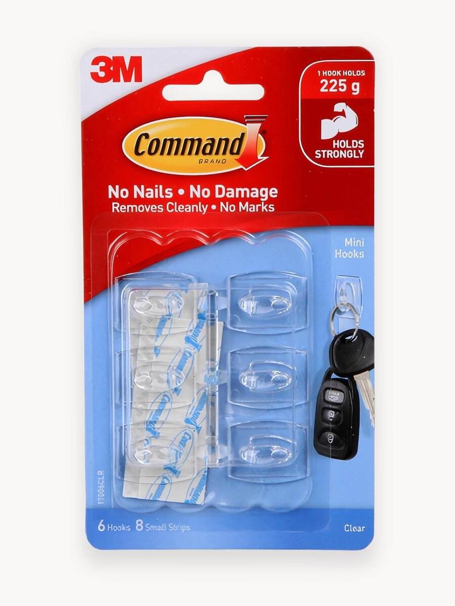 Крючки крепления самоклеящиеся для ключей