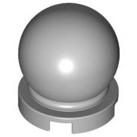 Minifigure, Utensil Crystal Ball Globe 2 x 2 x 2, 30106 Light Bluish Gray N