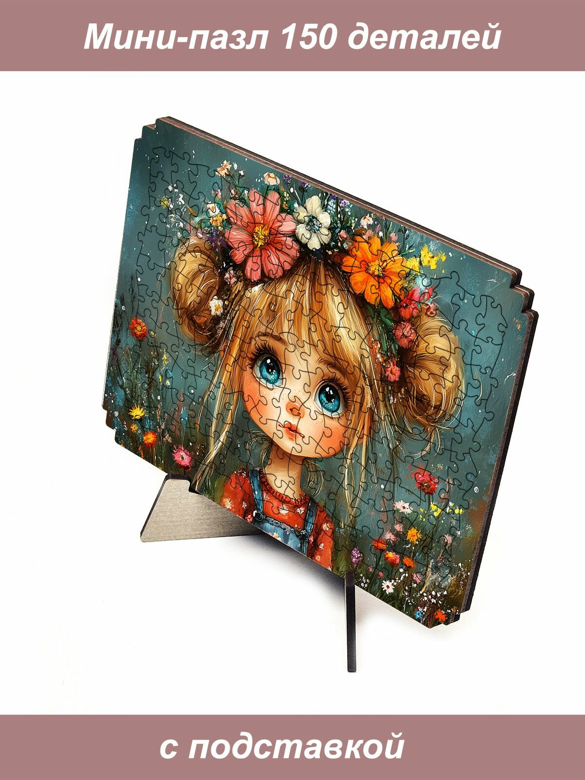 Пазл Алма мини 150 деталей. Глазастая малышка