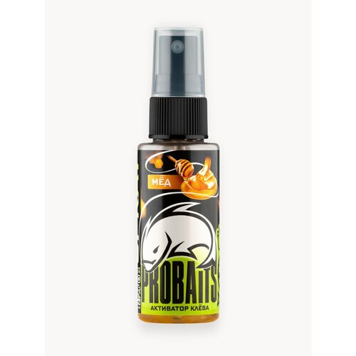 Активатор клёва, спрей прикормка PROBAITS с запахом мед, 50 мл
