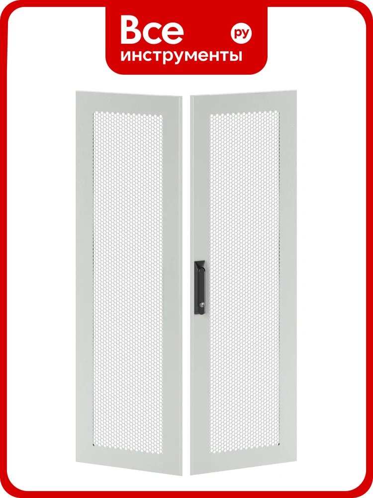 Дверь DKC перфорированная двухстворчатая для IT CQE 2000x600 RAL7035 1 ШТ RGITCPMD2060
