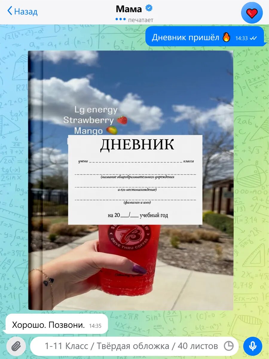 Школьный дневник с принтом Бравл Старс