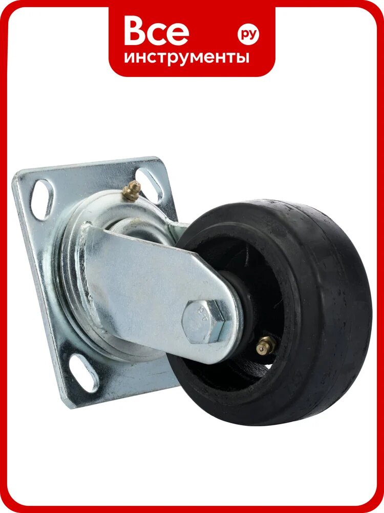 Колесо Caster 100 мм, большегрузное, поворотное, обрезиненное SCd42-LS