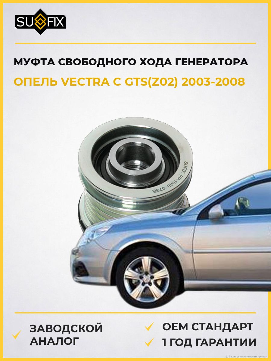Муфта свободного хода генератора SUFIX FP1048 Опель Вектра C Gts Opel Vectra C Gts Z02 2003-2008
