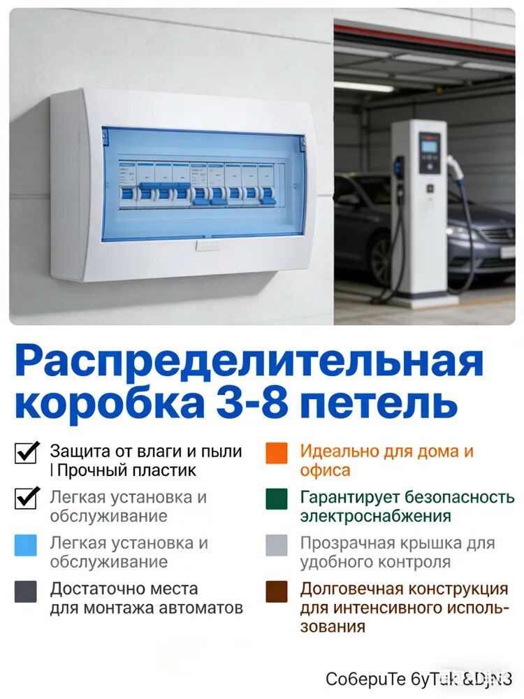 Коробка-автомат с 8 модулями