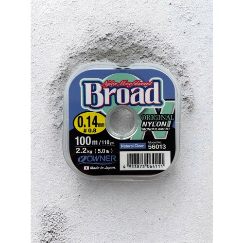 Леска OWNER BROAD 100 м - Диаметр 0,14мм - Разрывная нагрузка 2.2 кг