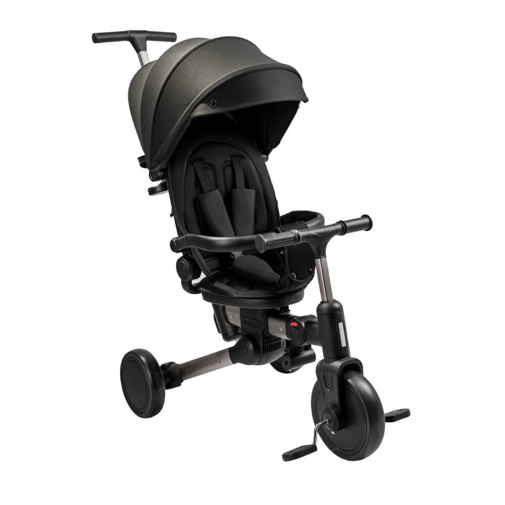 AmaroBaby MultiRide, детский трехколесный велосипед от 10 месяцев до 3-4 лет, цвет Черный