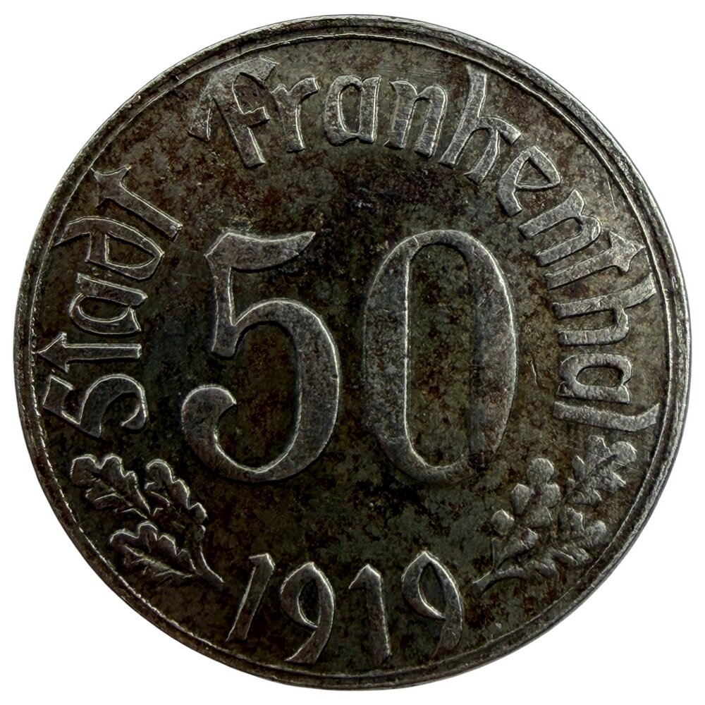 Германия, Веймарская республика, Франкенталь 50 пфеннигов 1919 г.