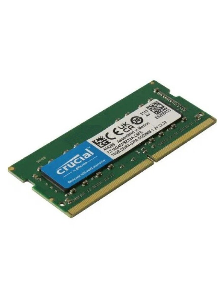 Crucial 32GB Kit (2 x 16GB) DDR4-3200 SODIMM — купить по низкой