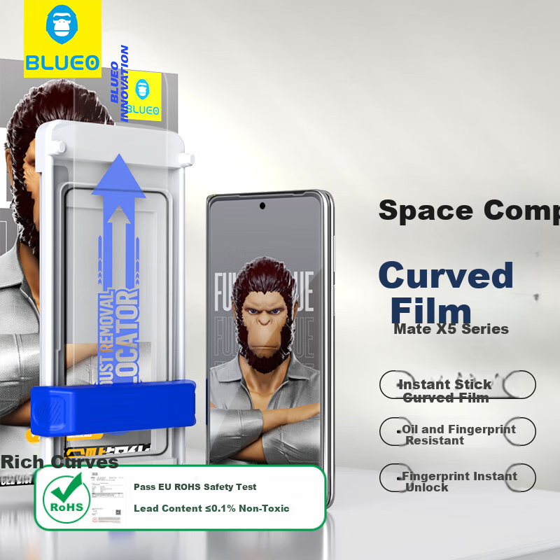 Стеклянная защитная пленка с 3D горячей формовкой для Huawei Mate X3/X5, полное покрытие, прозрачность, устойчива к