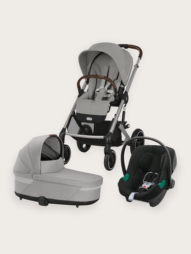 Изображение товара Детская коляска 3в1 Cybex Balios S Lux, цвет Stone Grey SLV RC / Volcano Black / 2025 (Серый)