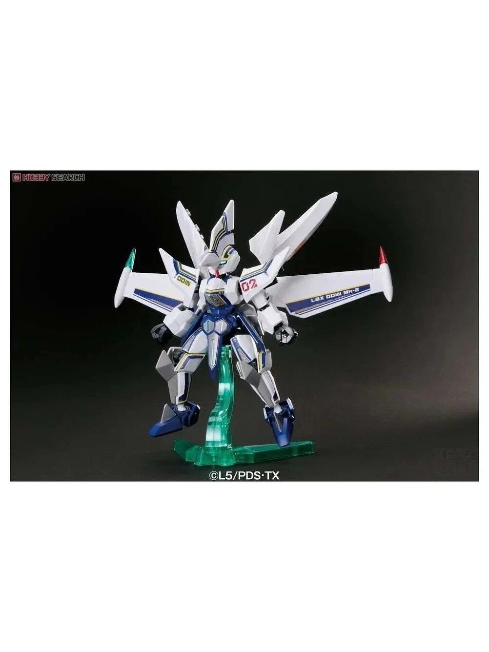 BANDAI LBX-038 Odin MK2 Сборная модель, Цвет белый, голубой, лазурный