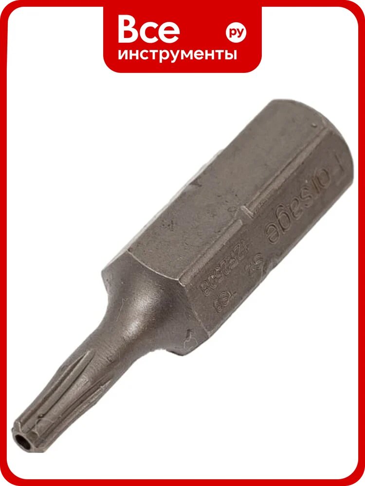 Бита 5-лучевая с отверстием TS8, 1/4"DR, Forsage F-12F2508(75)