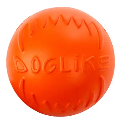 Игрушка для собак Doglike / Доглайк мяч средний резиновый оранжевый, диаметром 8.5см / зоотовары для животных