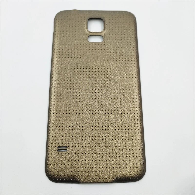 Задняя крышка аккумуляторного отсека для Samsung Galaxy S5 i9600 G900 G900F G900H Коричневый, Golden